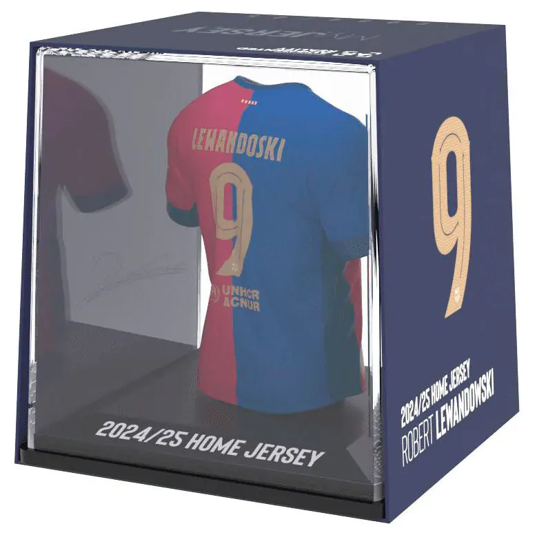 FC Barcelona Lewandowski mini majica figurica fotografija izdelka