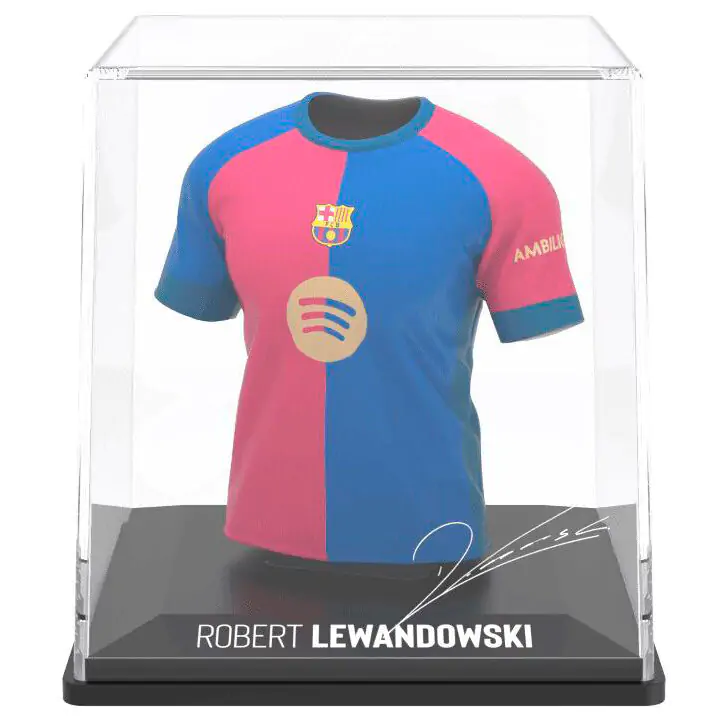 FC Barcelona Lewandowski mini majica figurica fotografija izdelka