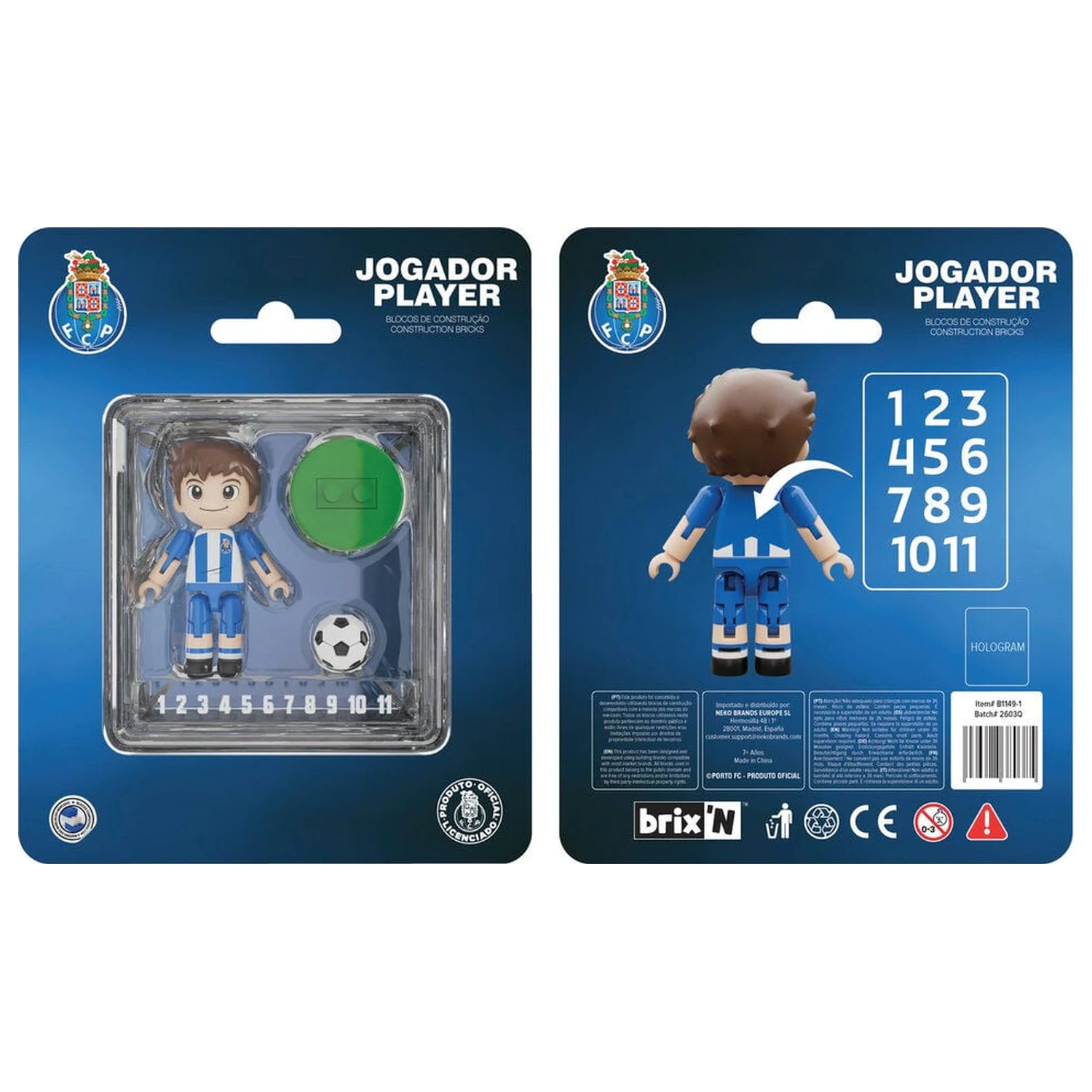 FC Porto igralčeva figura 4cm fotografija izdelka