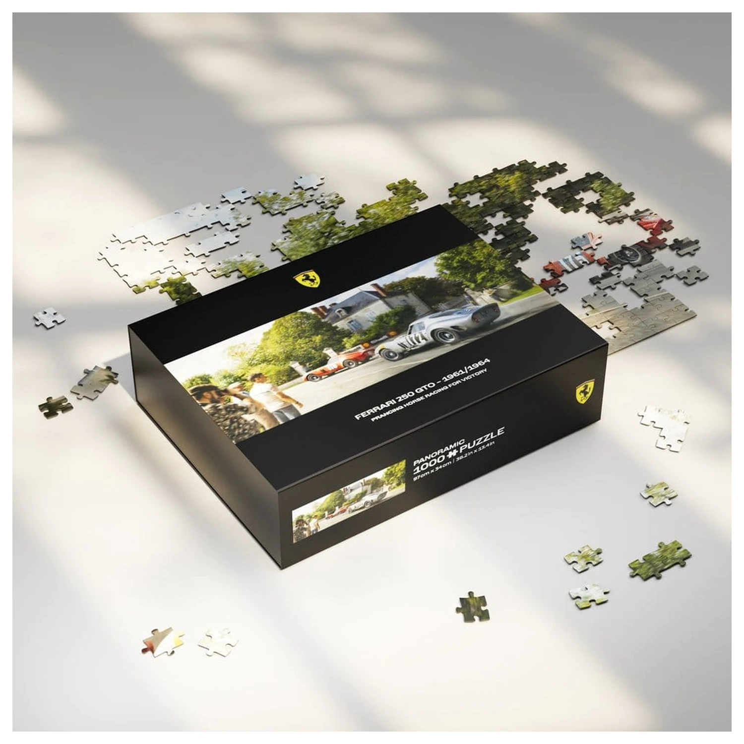 Ferrari 250GTO Premium Puzzle Prancing Horse Racing For Victory (1000 kosov) 97 x 34 cm fotografija izdelka