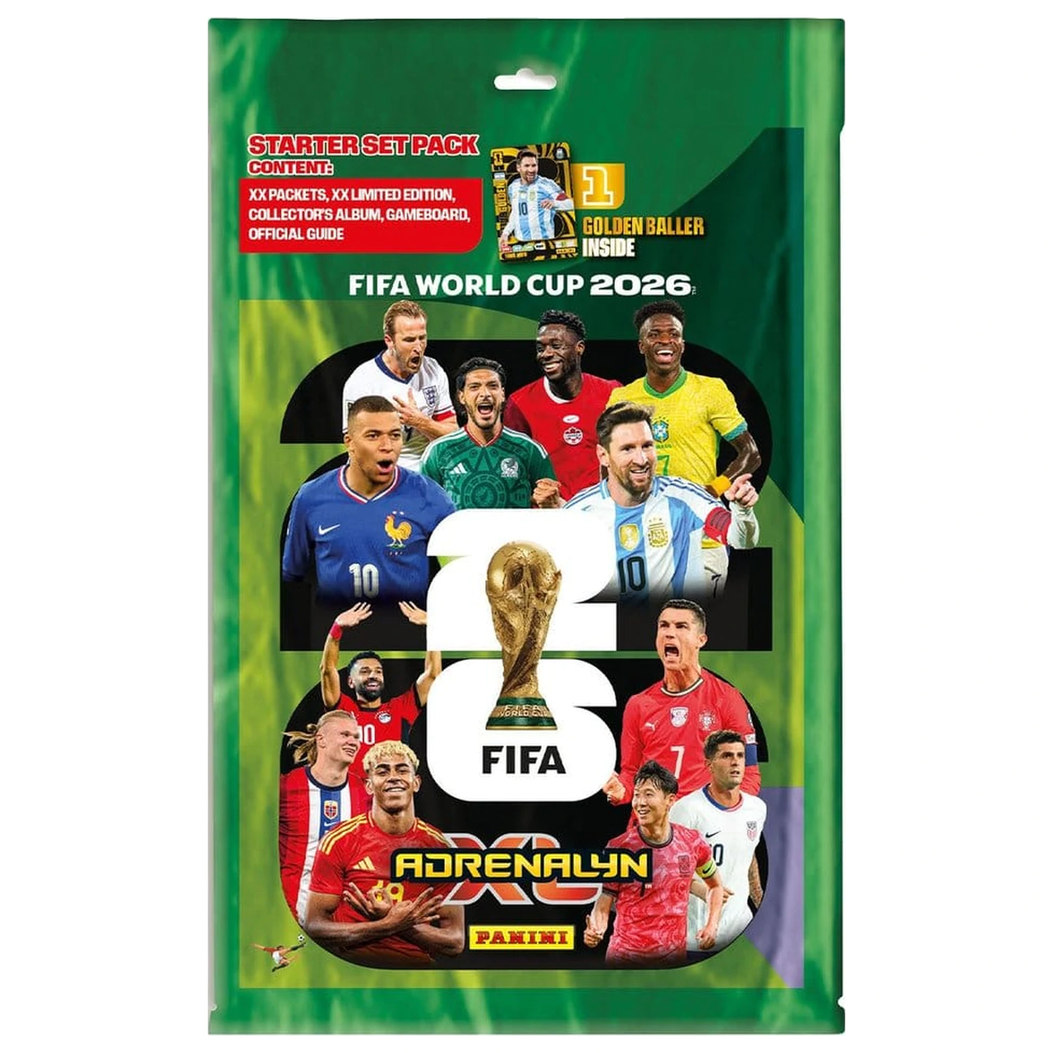 FIFA World Cup 2026 Adrenalyn XL Trading Cards Starter Pack Nemška različica fotografija izdelka