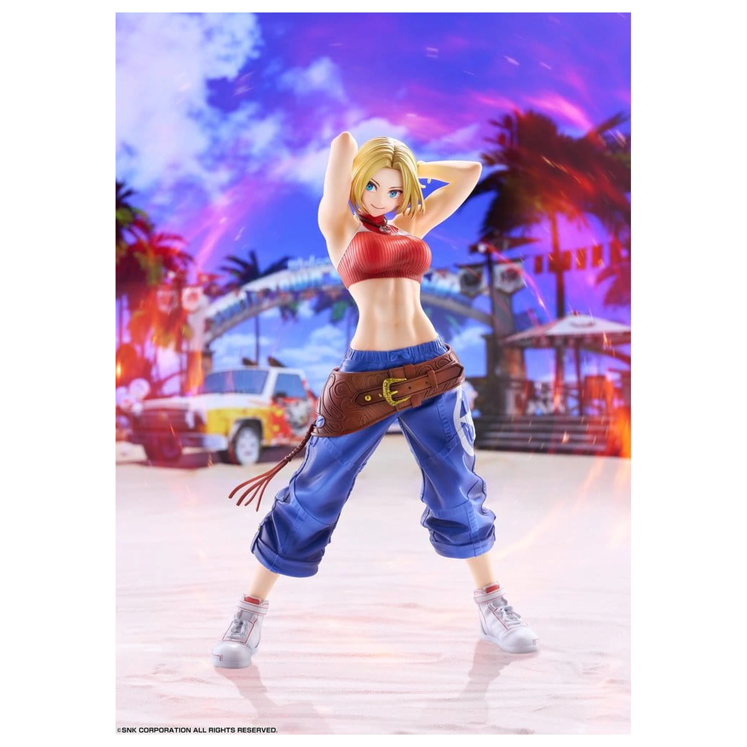 Fighting Girls Collection The King of Fighters XV PVC figura 1/7 Blue Mary AmiAmi Limited Edition 26 cm fotografija izdelka