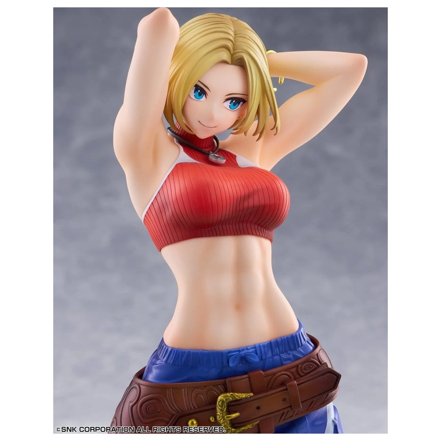 Fighting Girls Collection The King of Fighters XV PVC figura 1/7 Blue Mary AmiAmi Limited Edition 26 cm fotografija izdelka