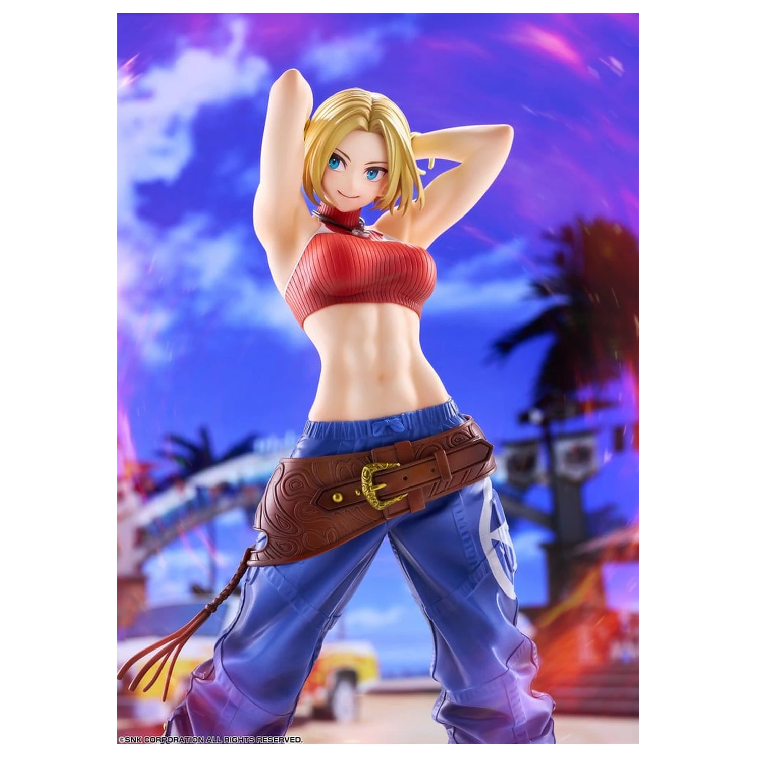 Fighting Girls Collection The King of Fighters XV PVC figura 1/7 Blue Mary AmiAmi Limited Edition 26 cm fotografija izdelka