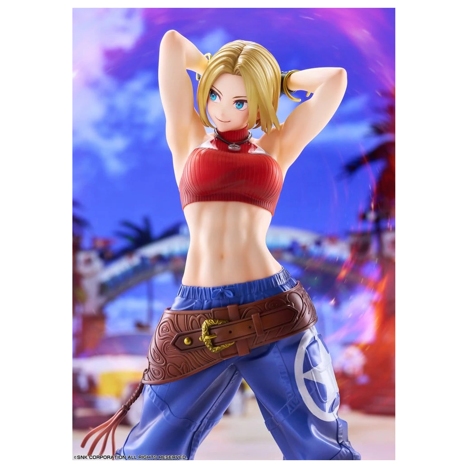 Fighting Girls Collection The King of Fighters XV PVC figura 1/7 Blue Mary AmiAmi Limited Edition 26 cm fotografija izdelka