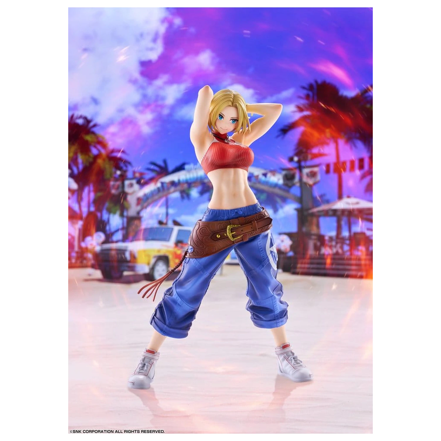 Fighting Girls Collection The King of Fighters XV PVC figura 1/7 Blue Mary AmiAmi Limited Edition 26 cm fotografija izdelka