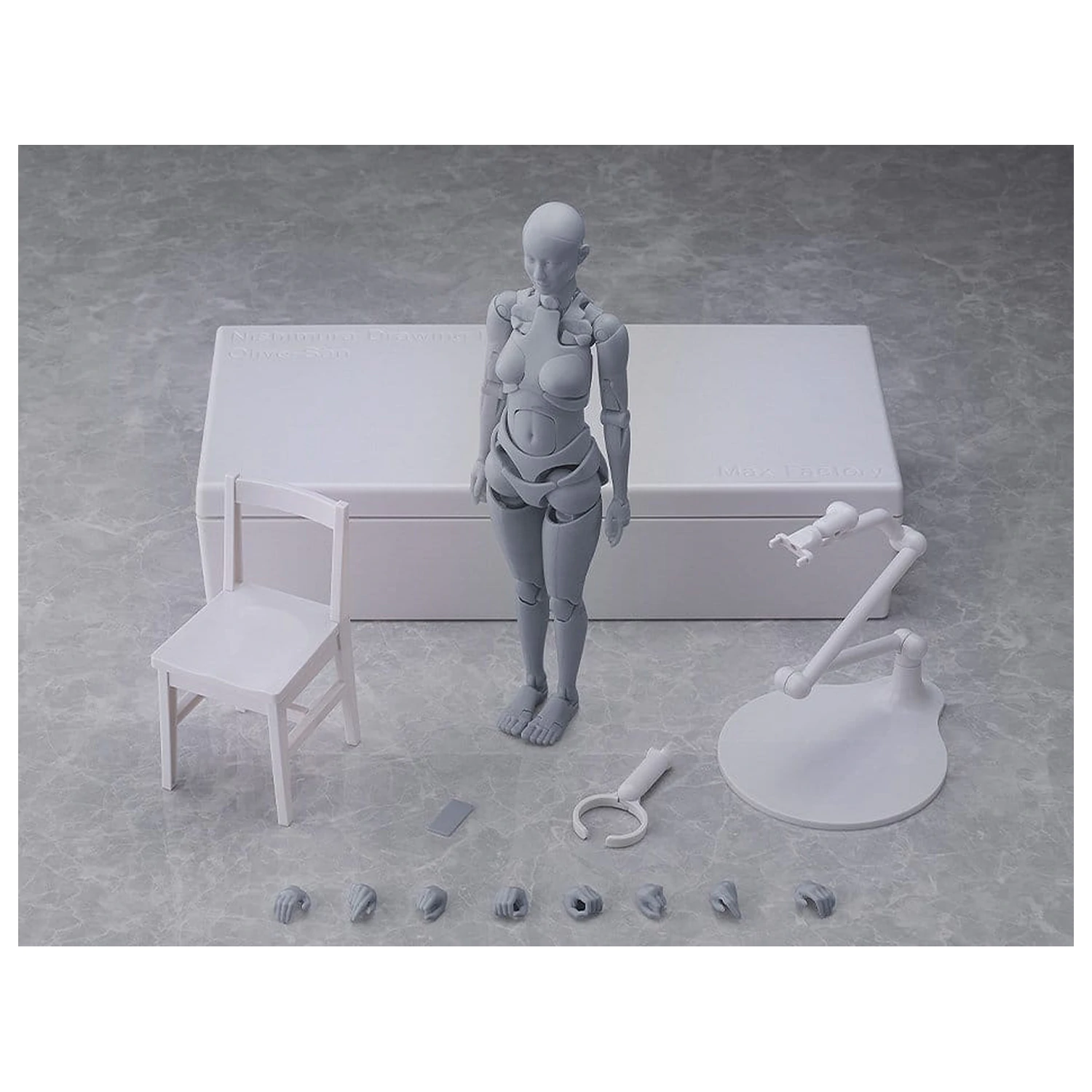 Figma akcijska figura Nishimura Style Drawing Doll Olive Gray 21 cm fotografija izdelka
