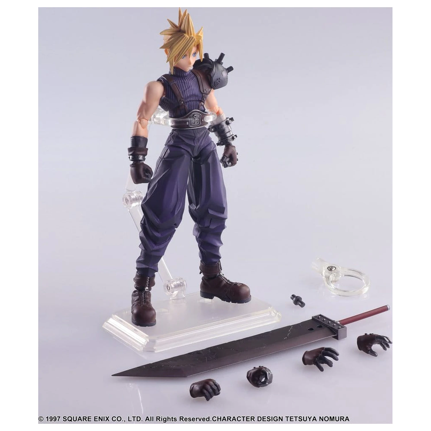 Final Fantasy VII Bring Arts Action Figure Cloud Strife Digital Plus Edition 15 cm fotografija izdelka