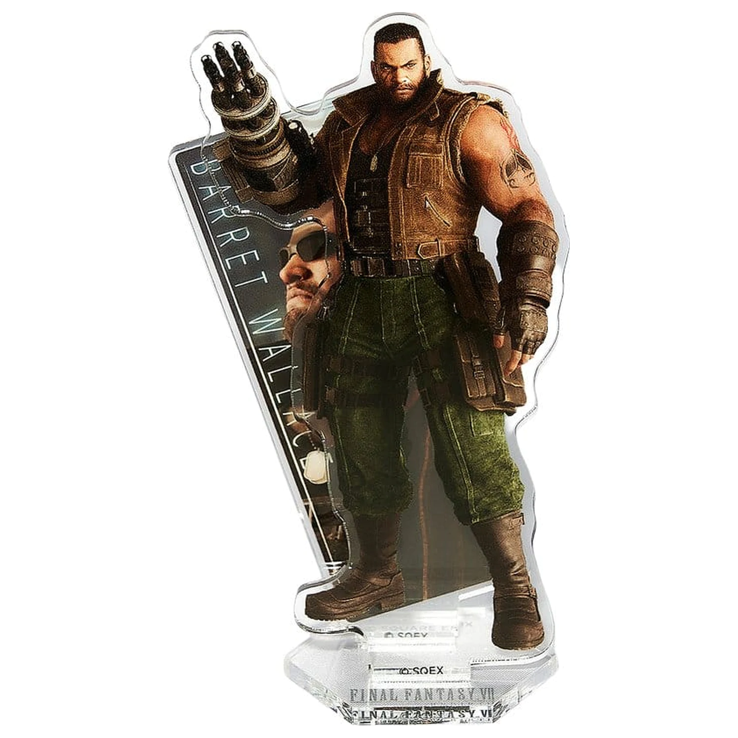 Final Fantasy VII Rebirth akrilno stojalo Barret Wallace 10 cm fotografija izdelka