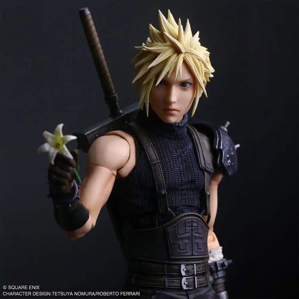 Final Fantasy VII Rebirth Play Arts Shin akcijska figura Cloud Strife 27 cm fotografija izdelka
