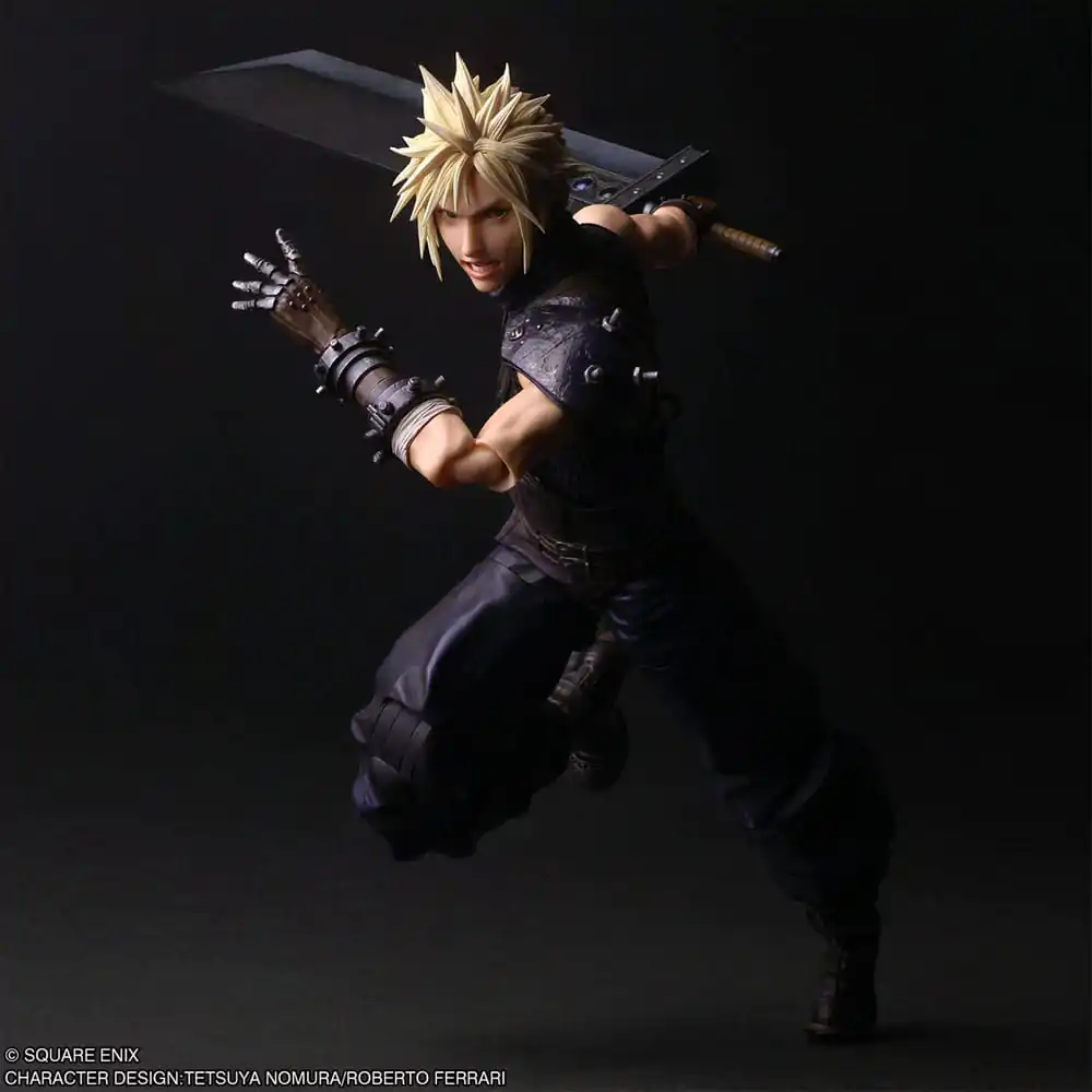 Final Fantasy VII Rebirth Play Arts Shin akcijska figura Cloud Strife 27 cm fotografija izdelka