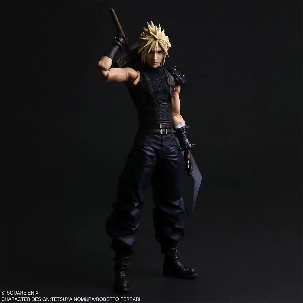 Final Fantasy VII Rebirth Play Arts Shin akcijska figura Cloud Strife 27 cm fotografija izdelka