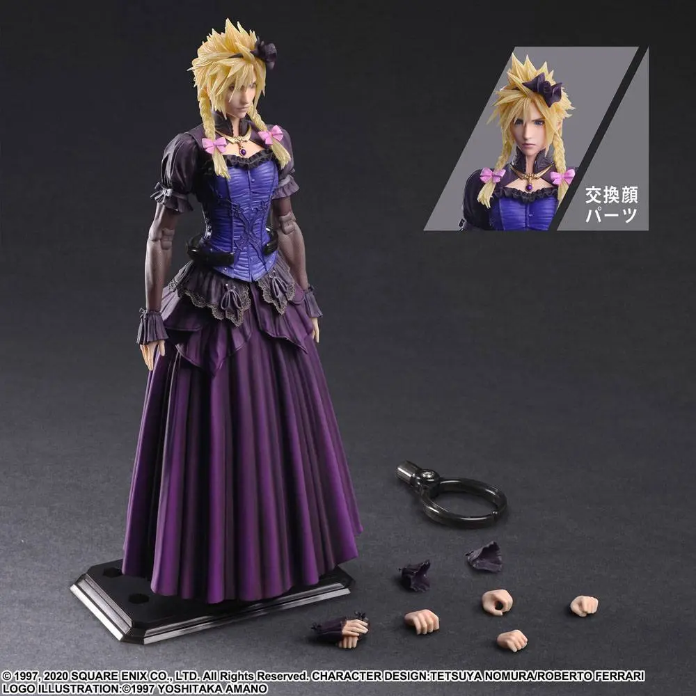 Final Fantasy VII Remake Play Arts Kai akcijska figura Cloud Strife Dress Ver. 28 cm fotografija izdelka