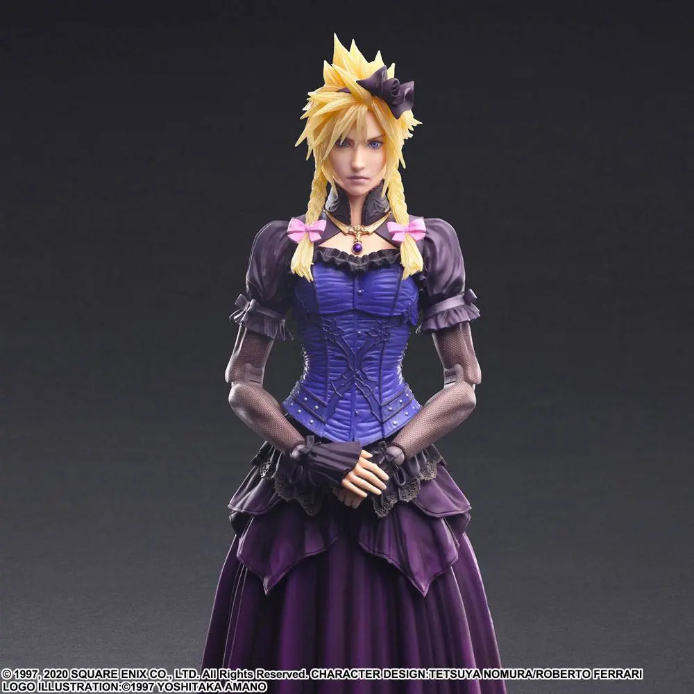 Final Fantasy VII Remake Play Arts Kai akcijska figura Cloud Strife Dress Ver. 28 cm fotografija izdelka