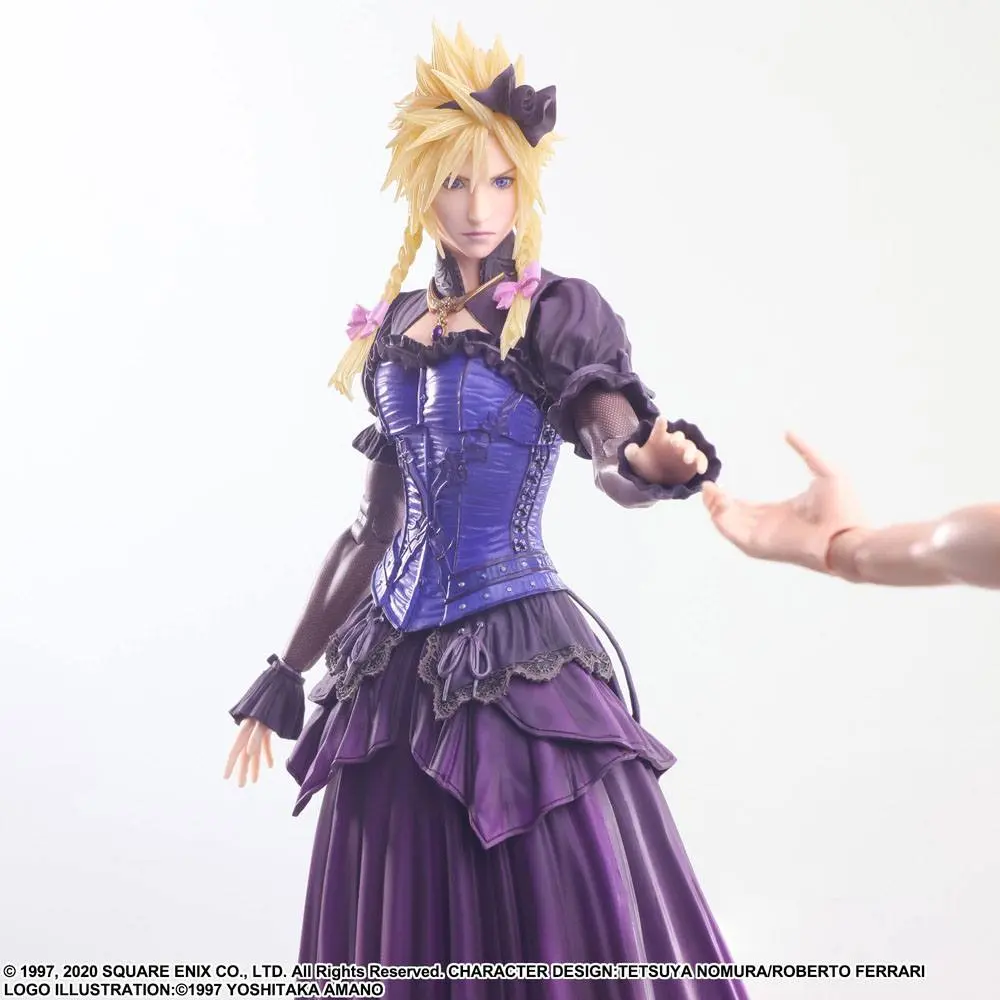 Final Fantasy VII Remake Play Arts Kai akcijska figura Cloud Strife Dress Ver. 28 cm fotografija izdelka