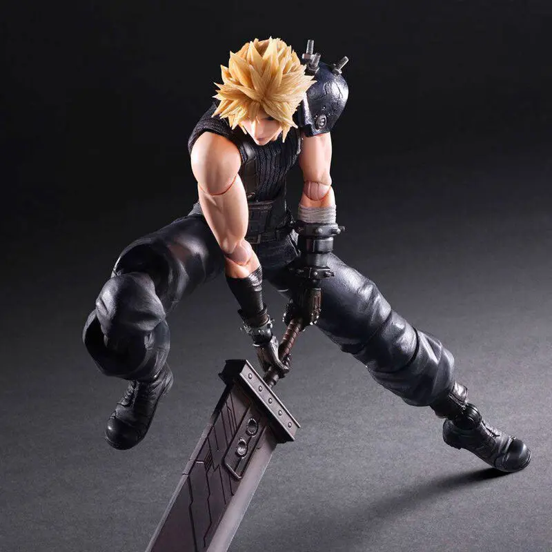 Final Fantasy VII Remake Play Arts Kai akcijska figura Cloud Strife Ver. 2 27 cm fotografija izdelka