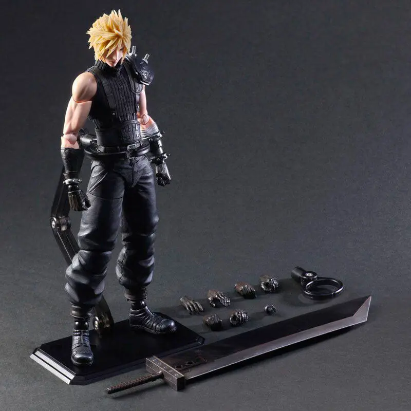 Final Fantasy VII Remake Play Arts Kai akcijska figura Cloud Strife Ver. 2 27 cm fotografija izdelka