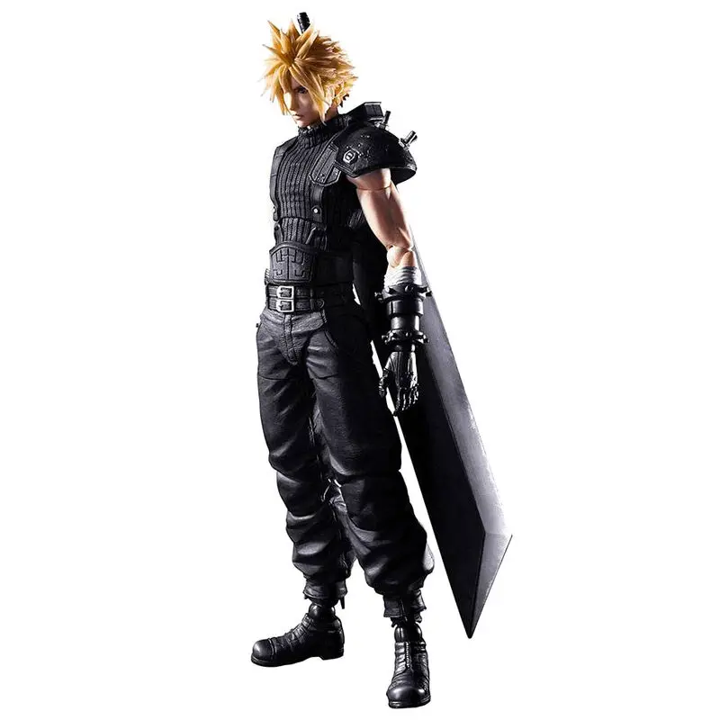 Final Fantasy VII Remake Play Arts Kai akcijska figura Cloud Strife Ver. 2 27 cm fotografija izdelka