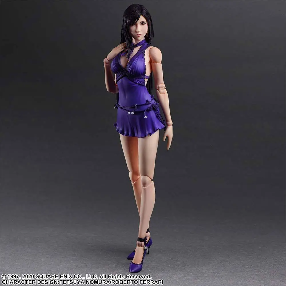 Final Fantasy VII Remake Play Arts Kai akcijska figura Tifa Lockhart Dress Ver. 25 cm fotografija izdelka
