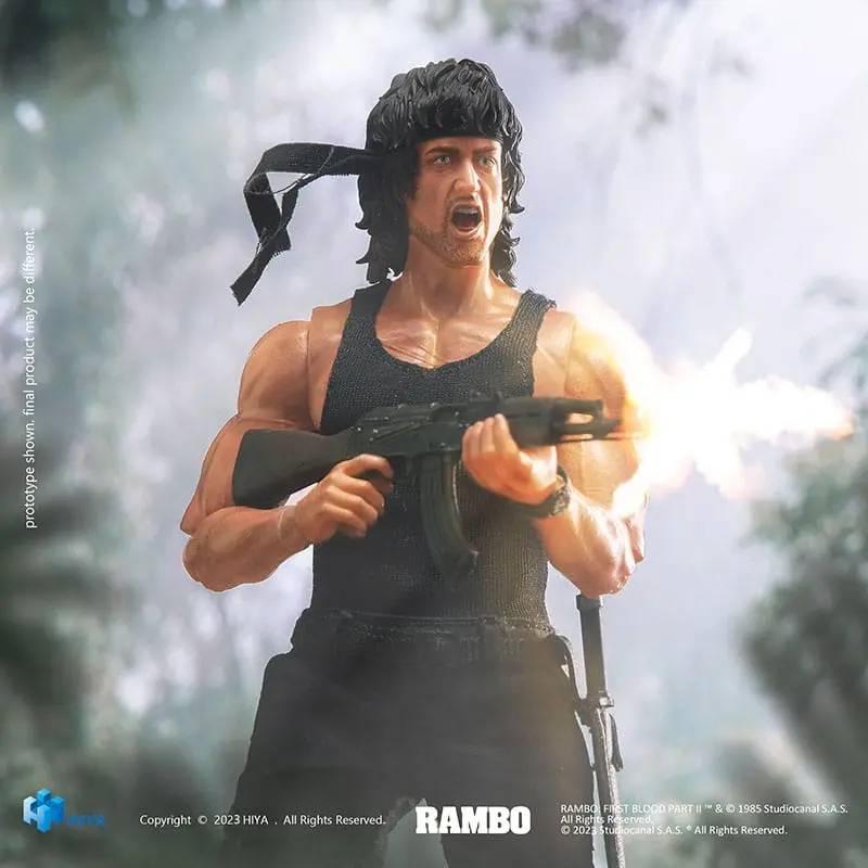 First Blood II Exquisite Super Series akcijska figura 1/12 First Blood II John Rambo 16 cm fotografija izdelka