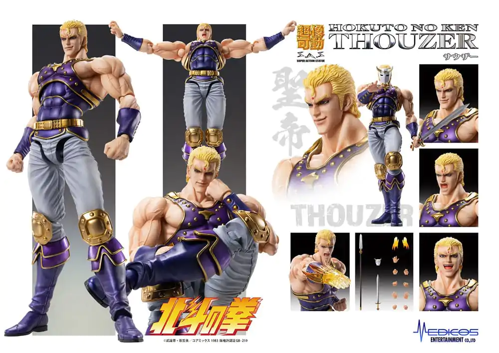 Fist of the North Star Action Figure Chozokado Thouzer 18 cm (ponovitev) fotografija izdelka