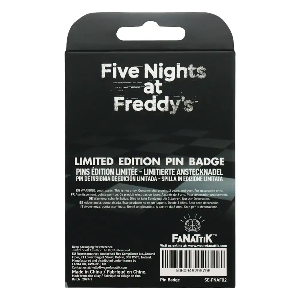 Five Nights at Freddy´s Pin Značka Fazbear Entertainment Limited Edition fotografija izdelka