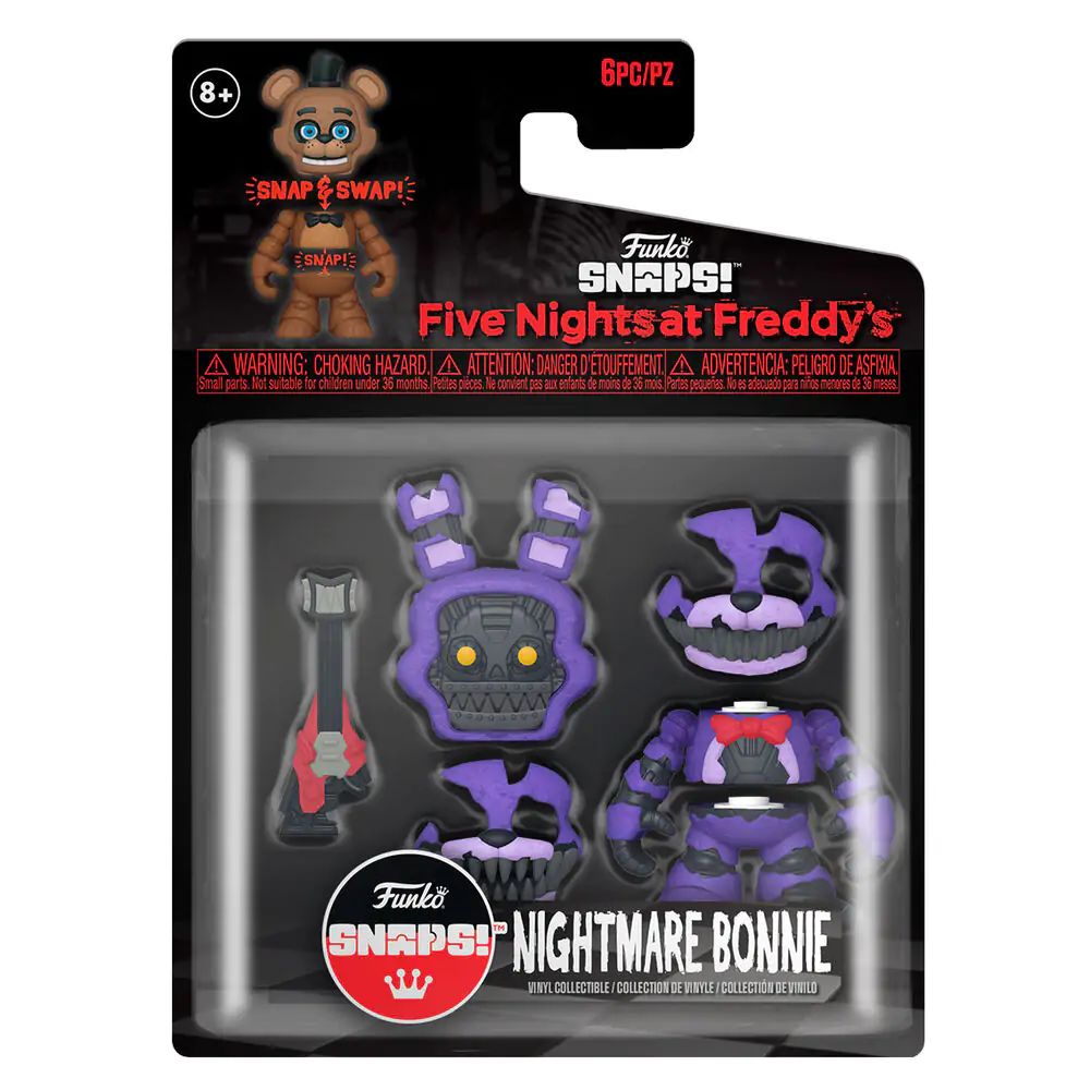 Five Nights at Freddy's Snap akcijska figura Nightmare Bonnie 9 cm fotografija izdelka