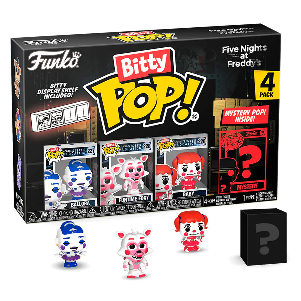 Blister 4 figure Bitty POP Five Nights at Freddys Ballora fotografija izdelka