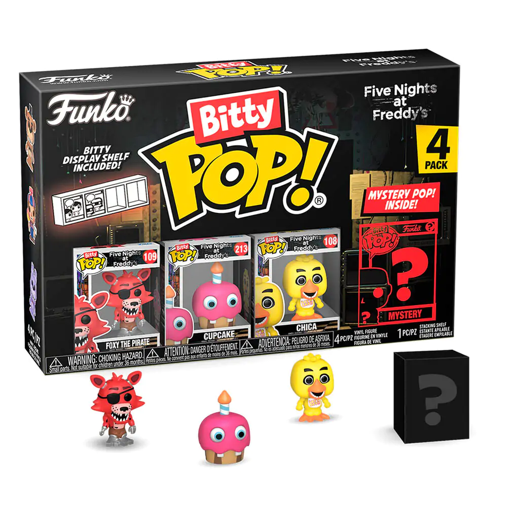 Blister s 4 figuricami Bitty POP Five Nights at Freddys Foxy fotografija izdelka