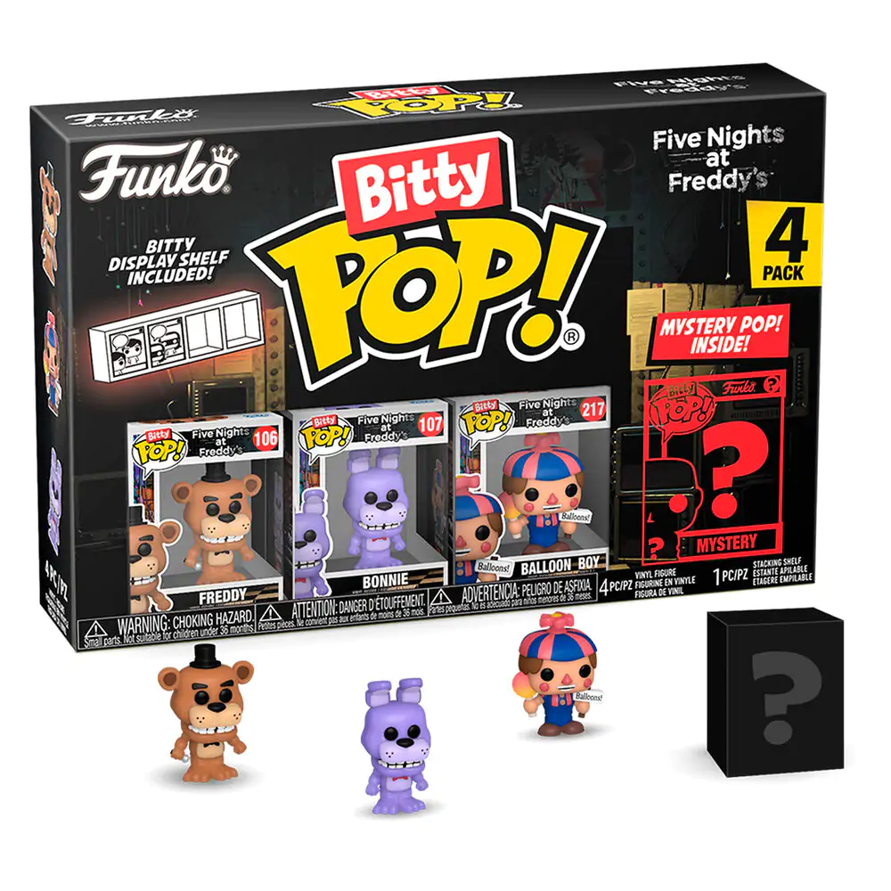 Blister s 4 figuricami Bitty POP Five Nights at Freddys Freddy fotografija izdelka