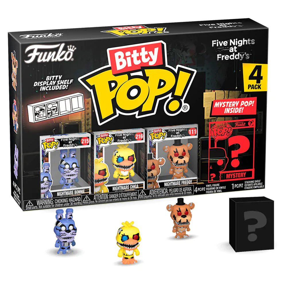 Blister pakiranje s 4 figuricami Bitty POP Five Nights at Freddys Nightmare Bonnie fotografija izdelka