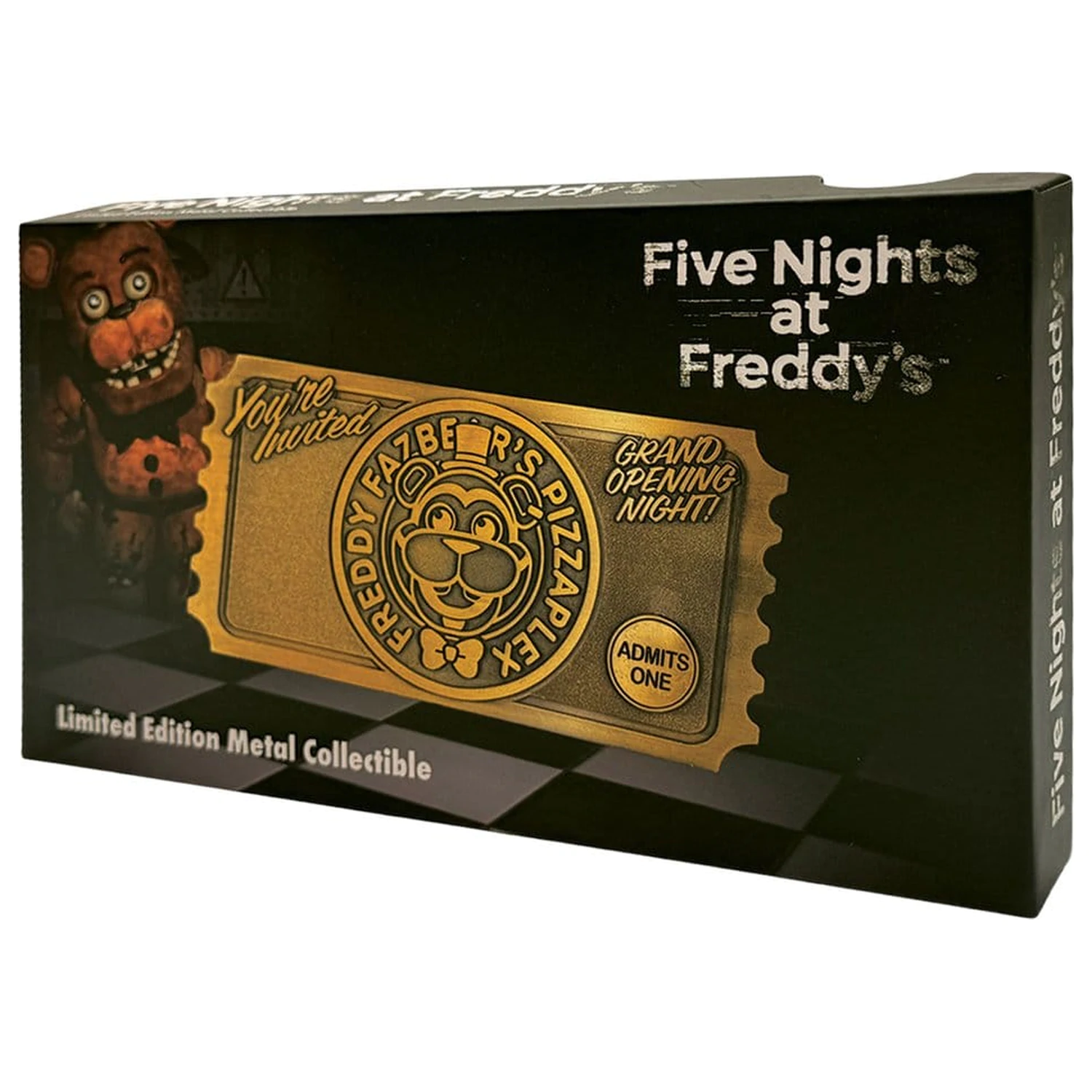 Five Nights at Freddy’s Replika Pizzaplex Opening Night Vstopnica Omejena izdaja fotografija izdelka