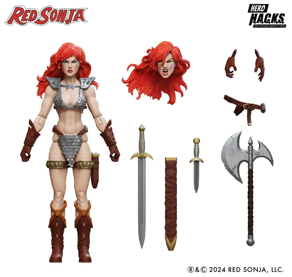 Akcijska figura Red Sonja Hero H.A.C.K.S. Red Sonja fotografija izdelka