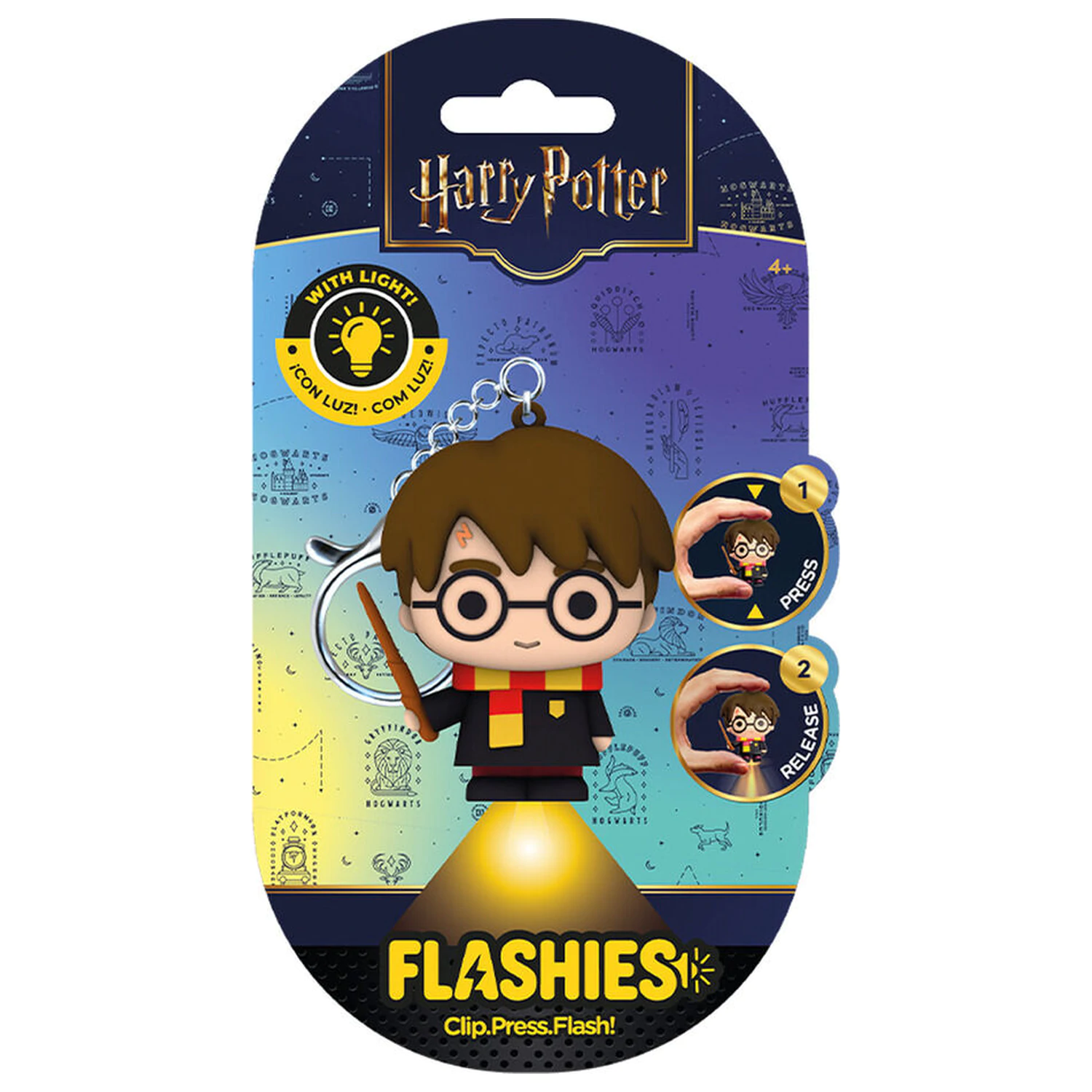 Flashies Harry Potter - Harry 3D obesek za ključe z LED svetilko fotografija izdelka