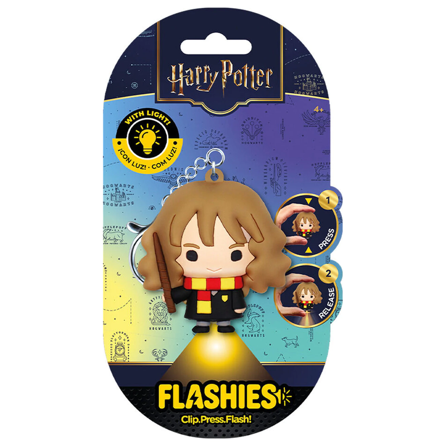 Flashies Harry Potter Hermione 3D obesek za ključe z LED svetilko fotografija izdelka