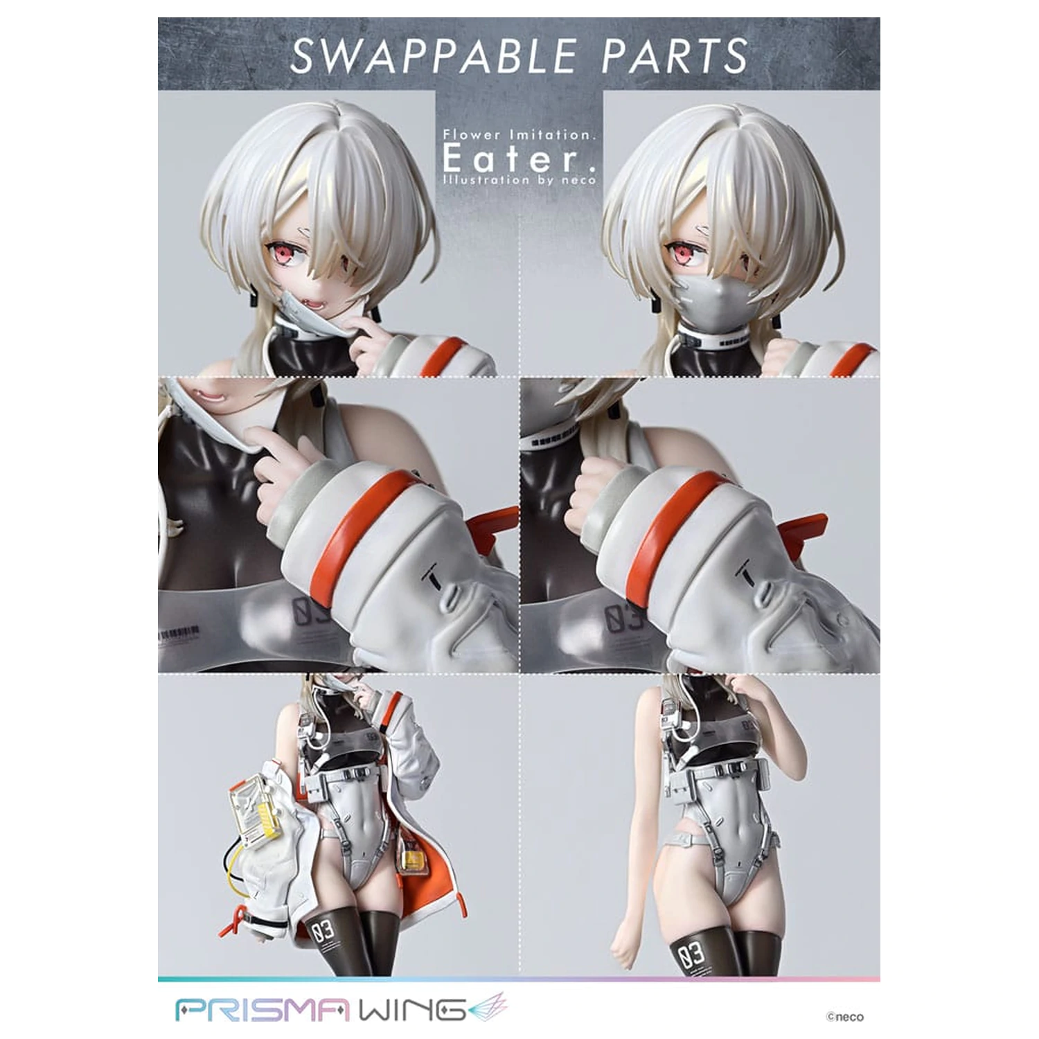 Flower Imitation Prisma Wing PVC Kip 1/7 Eater Illustration by neco 32 cm fotografija izdelka