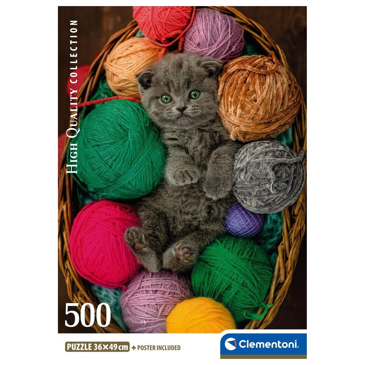 Fluffy Kitten sestavljanka 500 kosov fotografija izdelka