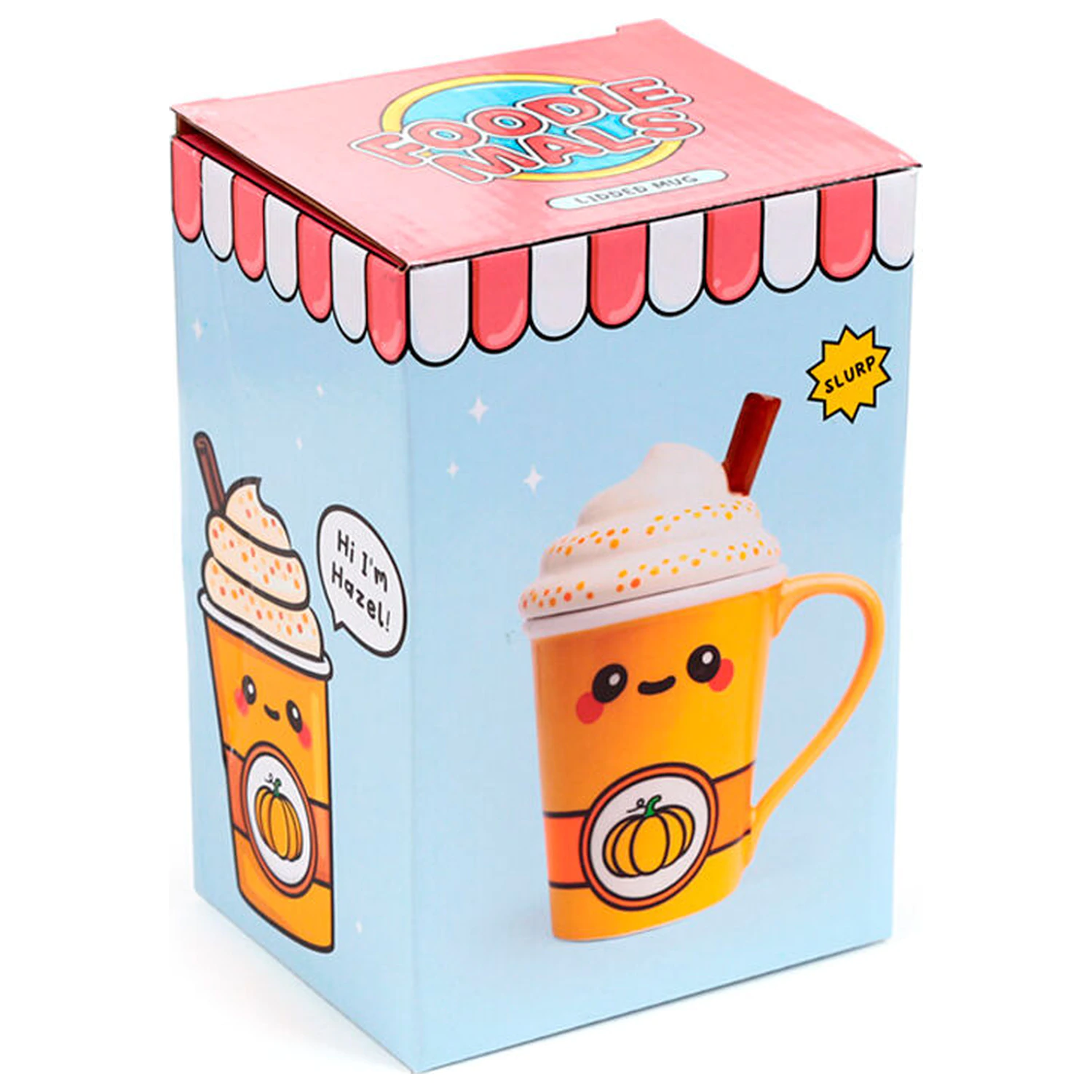 Foodiemals Latte bučna skodelica s pokrovom 325 ml fotografija izdelka