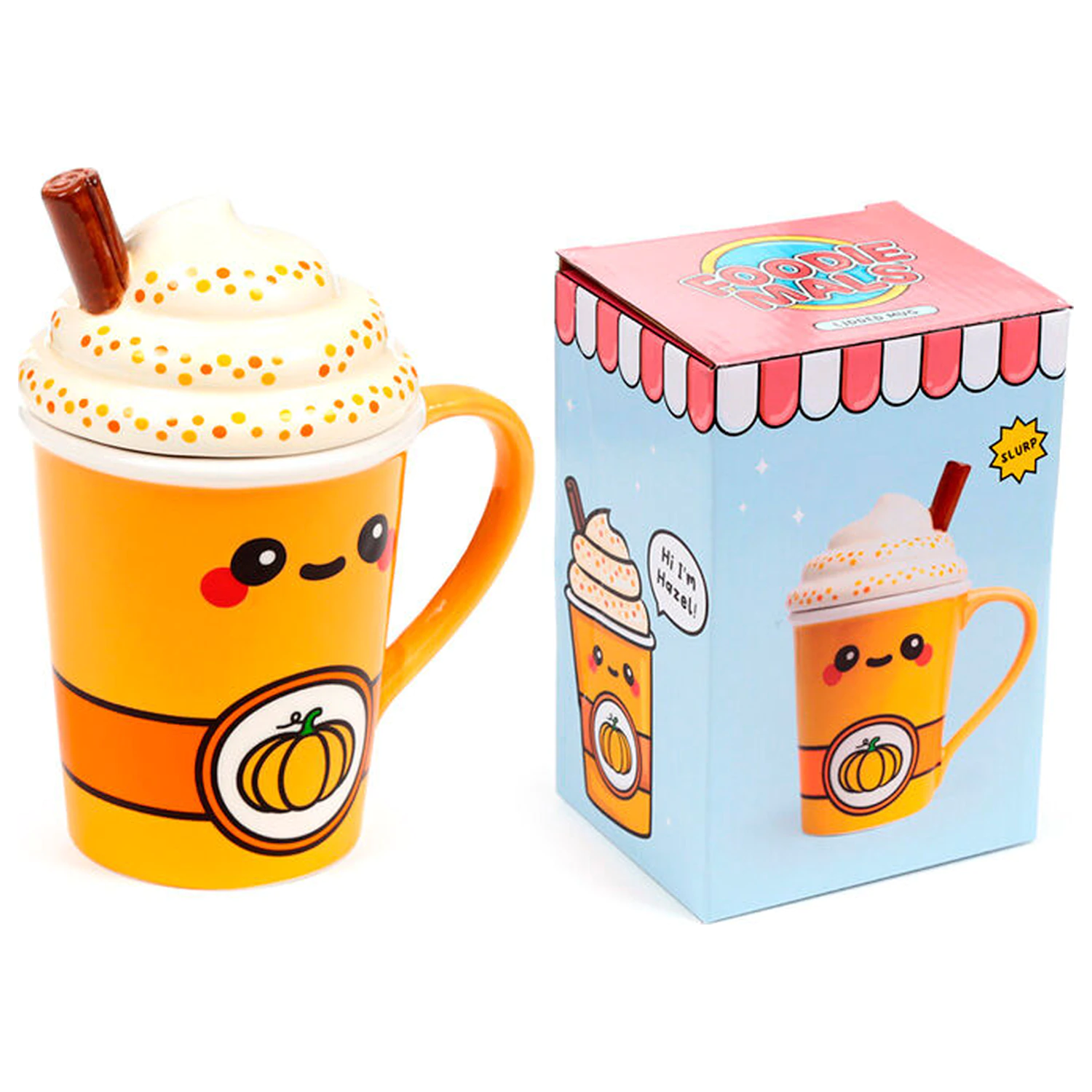 Foodiemals Latte bučna skodelica s pokrovom 325 ml fotografija izdelka