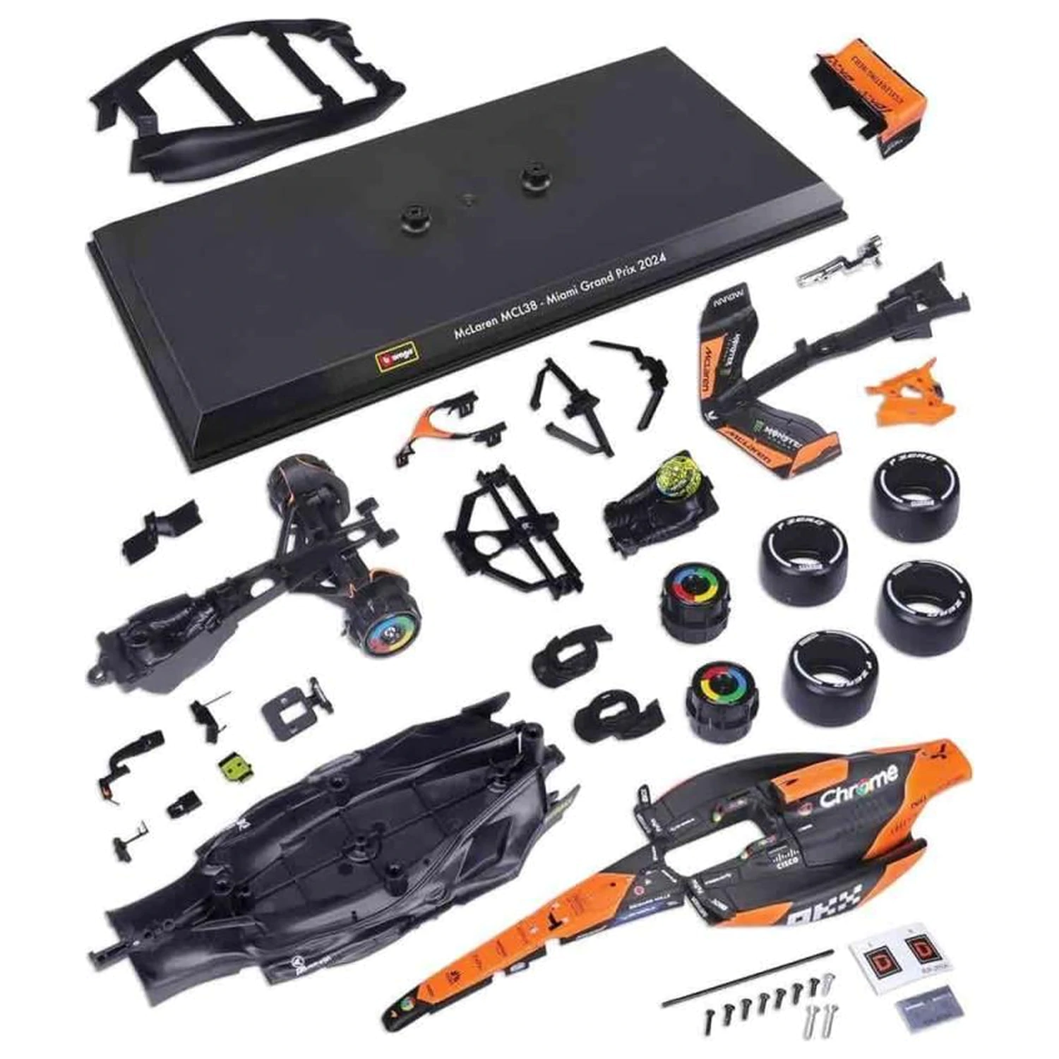 Formula 1 F1 McLaren MCL38 Lando Norris Komplet modela 1:24 fotografija izdelka