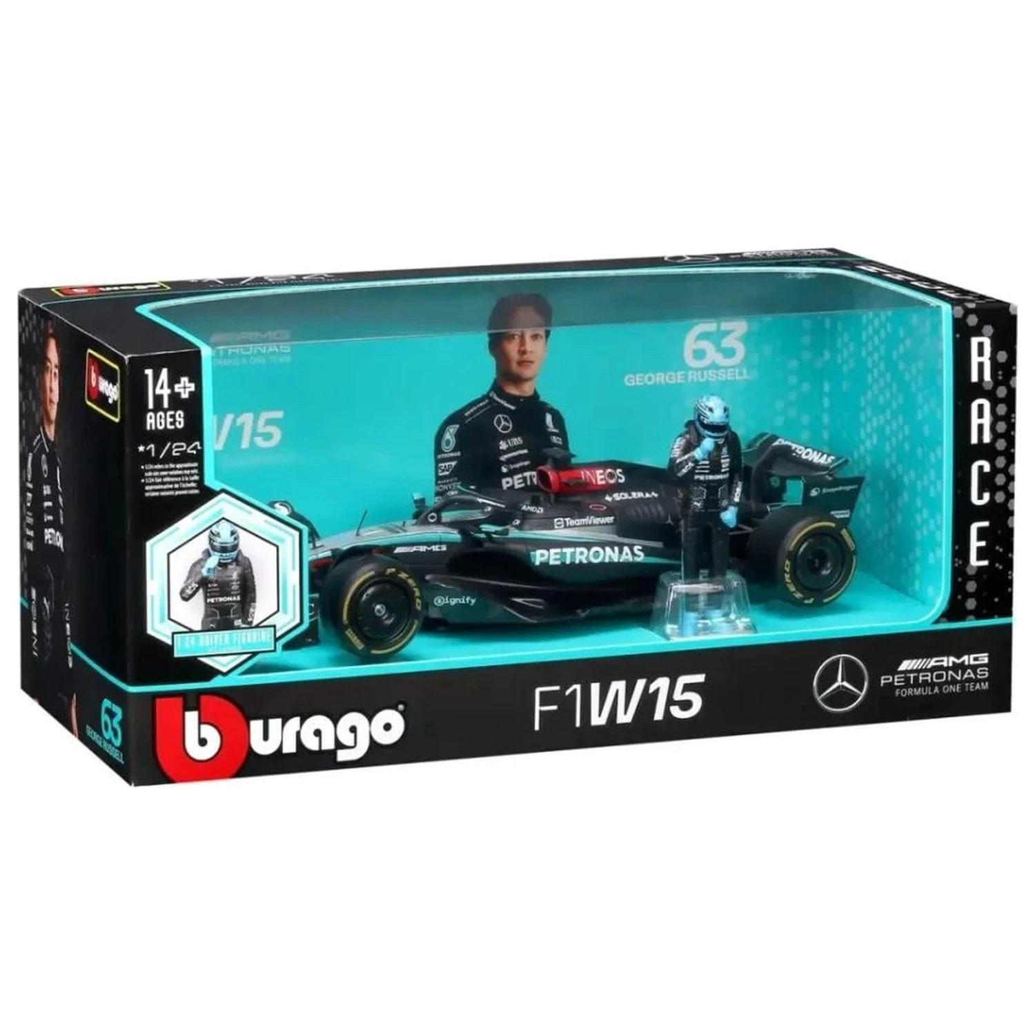 Formula 1 F1 Mercedes W15 E Perf. 2023 Russell model die-cast 1/24 fotografija izdelka
