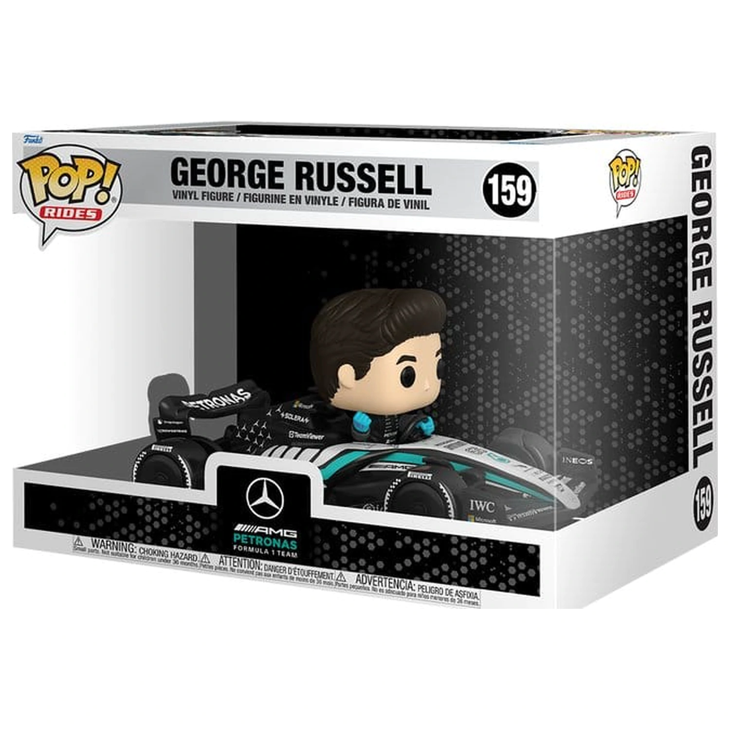 Formula 1 Funko POP! Rides Super Deluxe vinilna figura Mercedes Benz - George Russell 15 cm fotografija izdelka