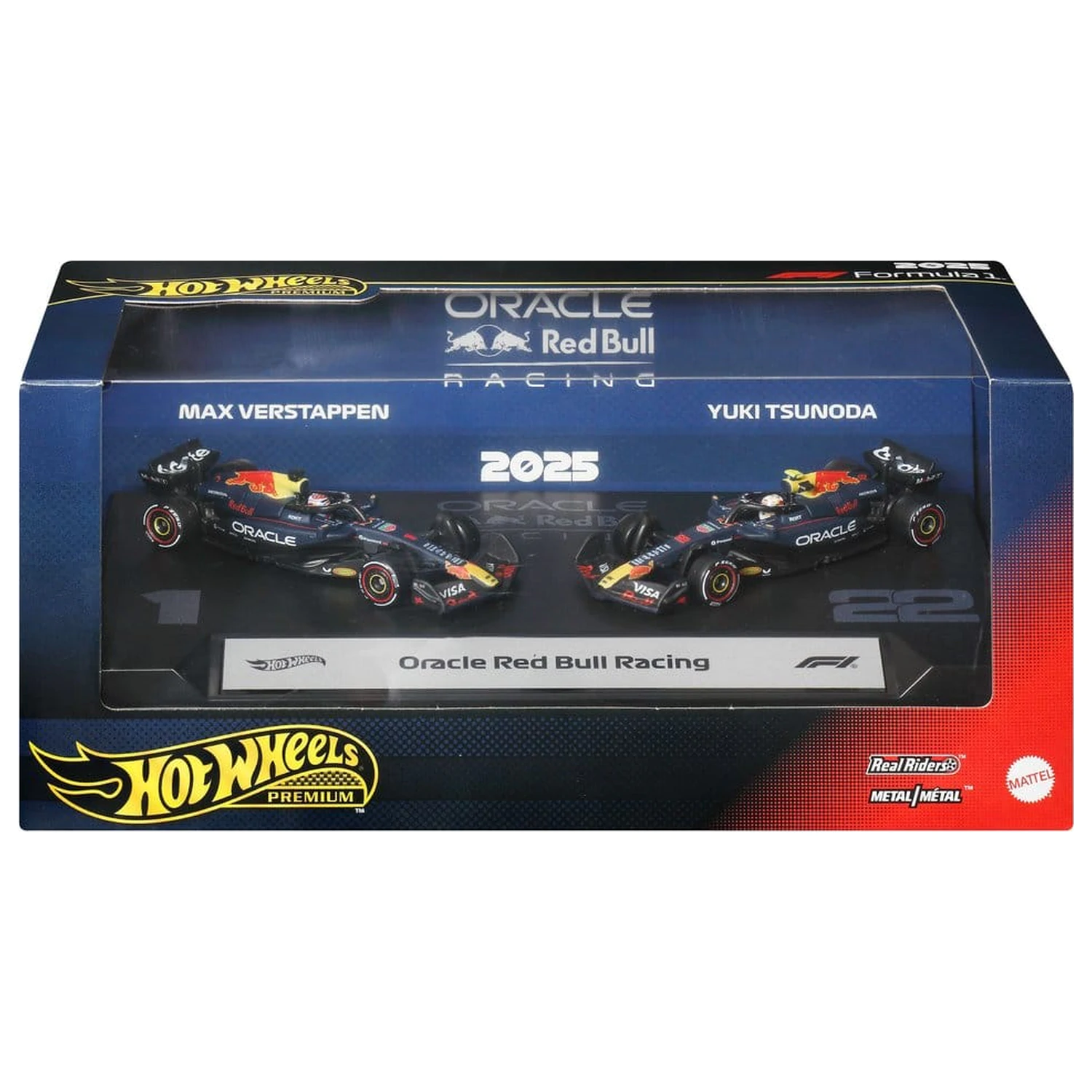 Formula 1 Hot Wheels Premium Die-Cast vozili 2-Pack 1/64 Oracle Red Bull Racing fotografija izdelka