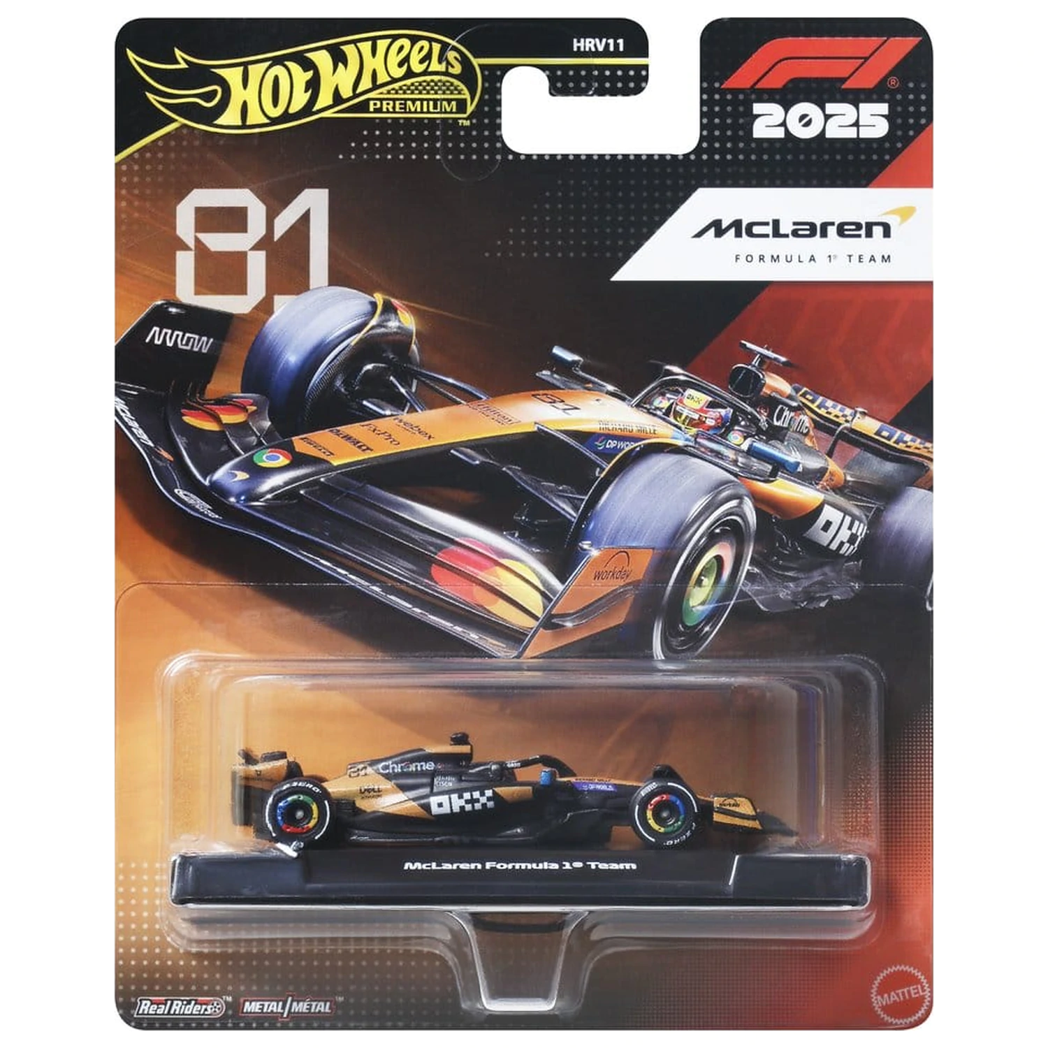 Formula 1 Hot Wheels Premium kovinski model vozila 1:64 Team McLaren: Driver 1 fotografija izdelka