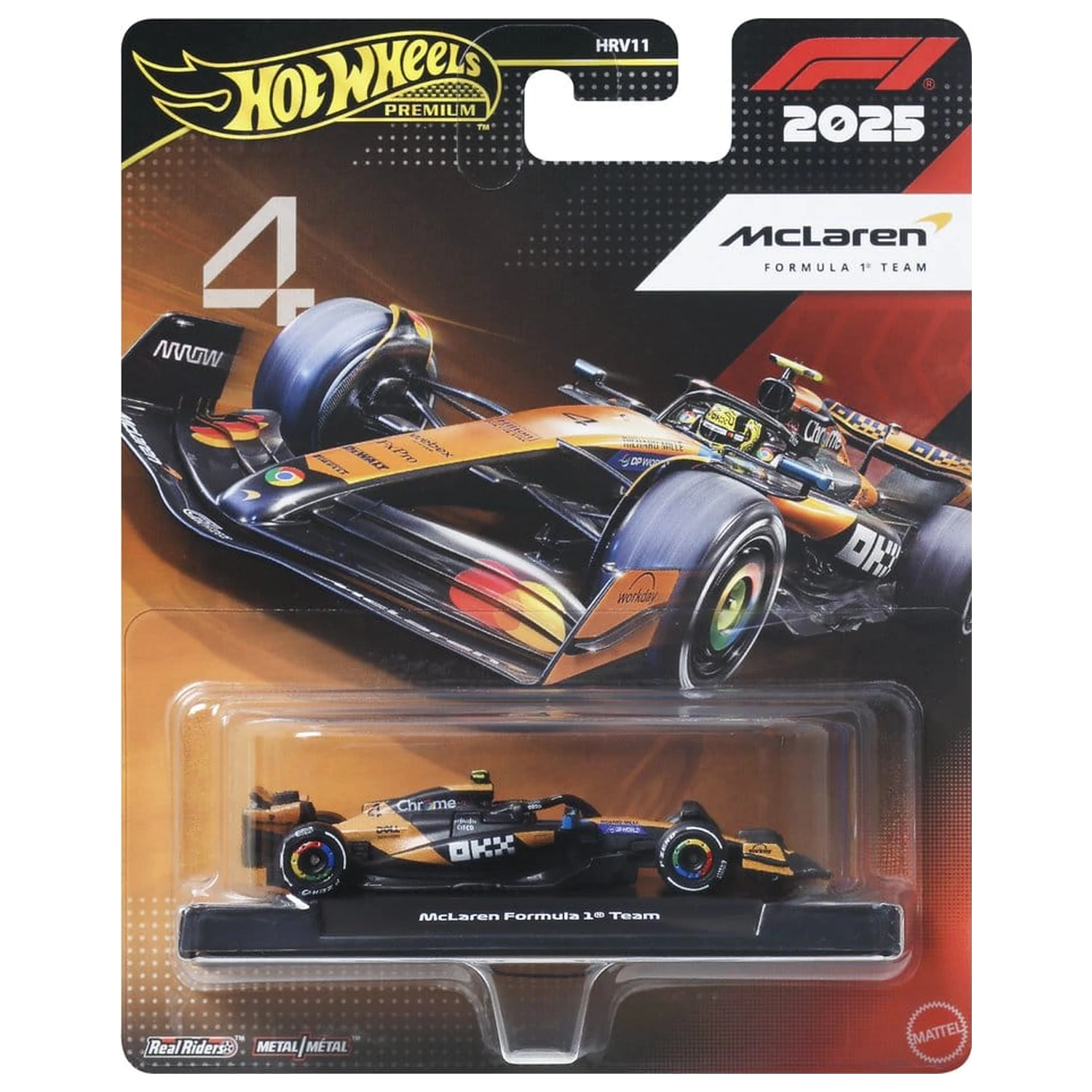 Formula 1 Hot Wheels Premium kovinski avtomobilček 1:64 Team McLaren: Driver 2 fotografija izdelka