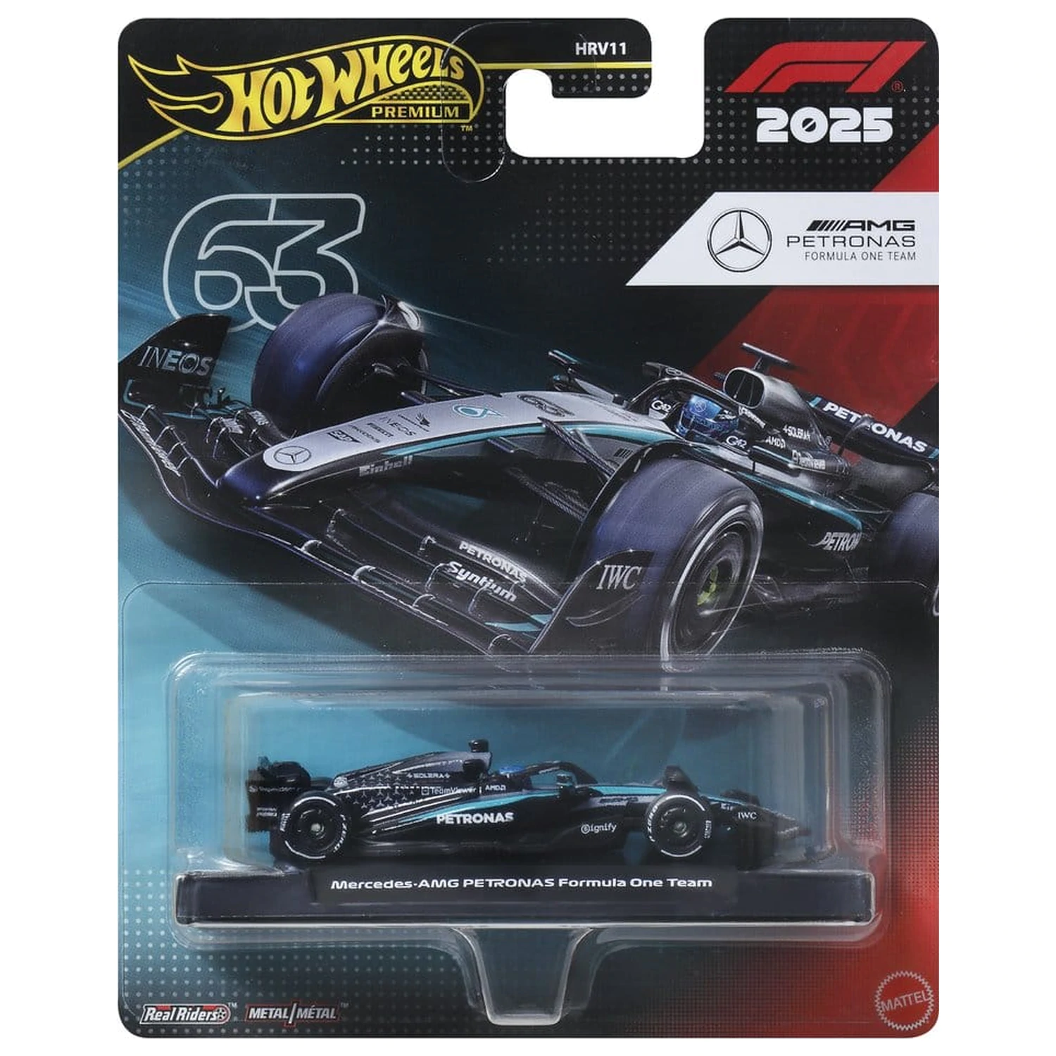Formula 1 Hot Wheels Premium kovinski model vozila 1:64 Team Mercedes Benz: Driver 1 fotografija izdelka