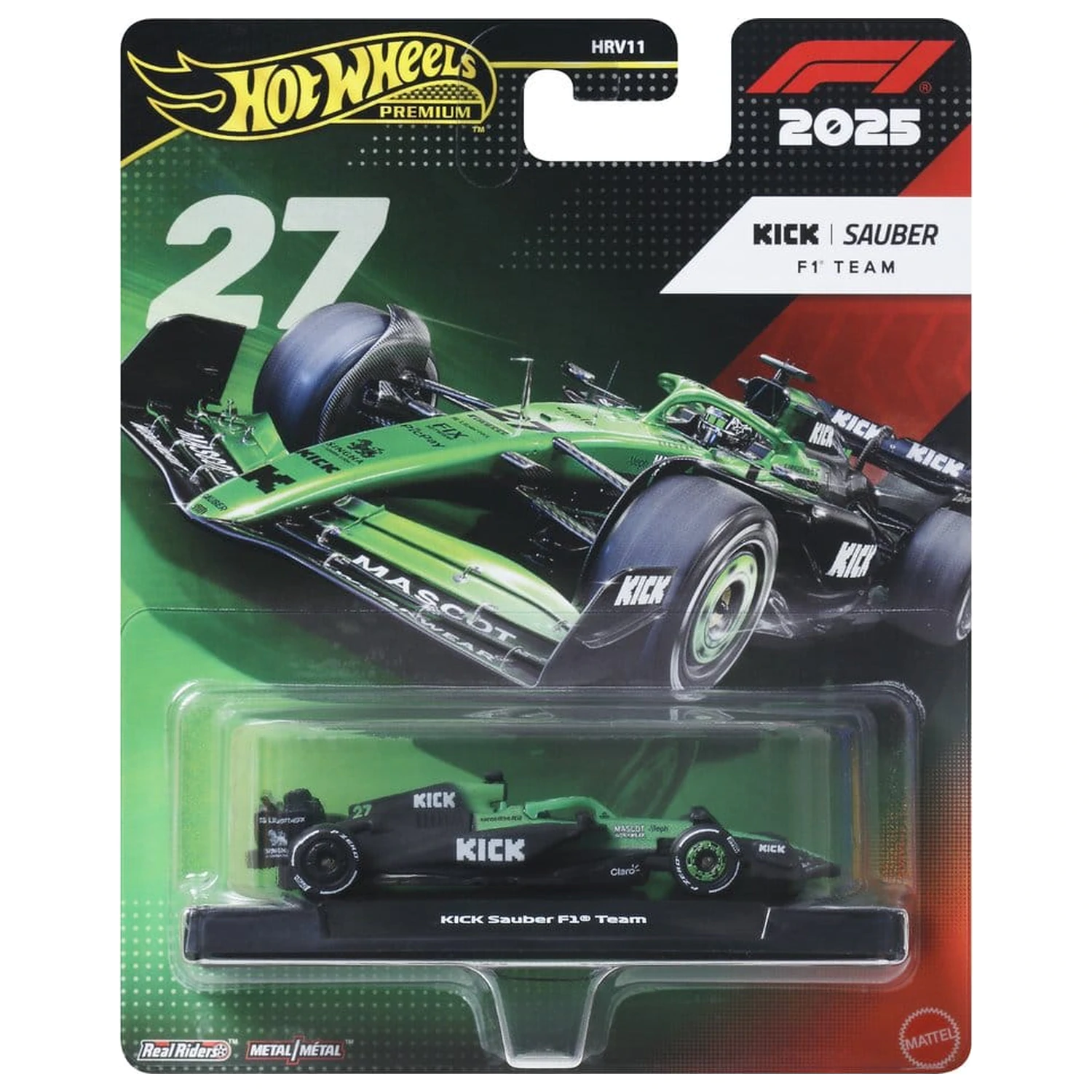 Formula 1 Hot Wheels Premium kovinski avtomobilček 1:64 Team Sauber: Driver 1 fotografija izdelka