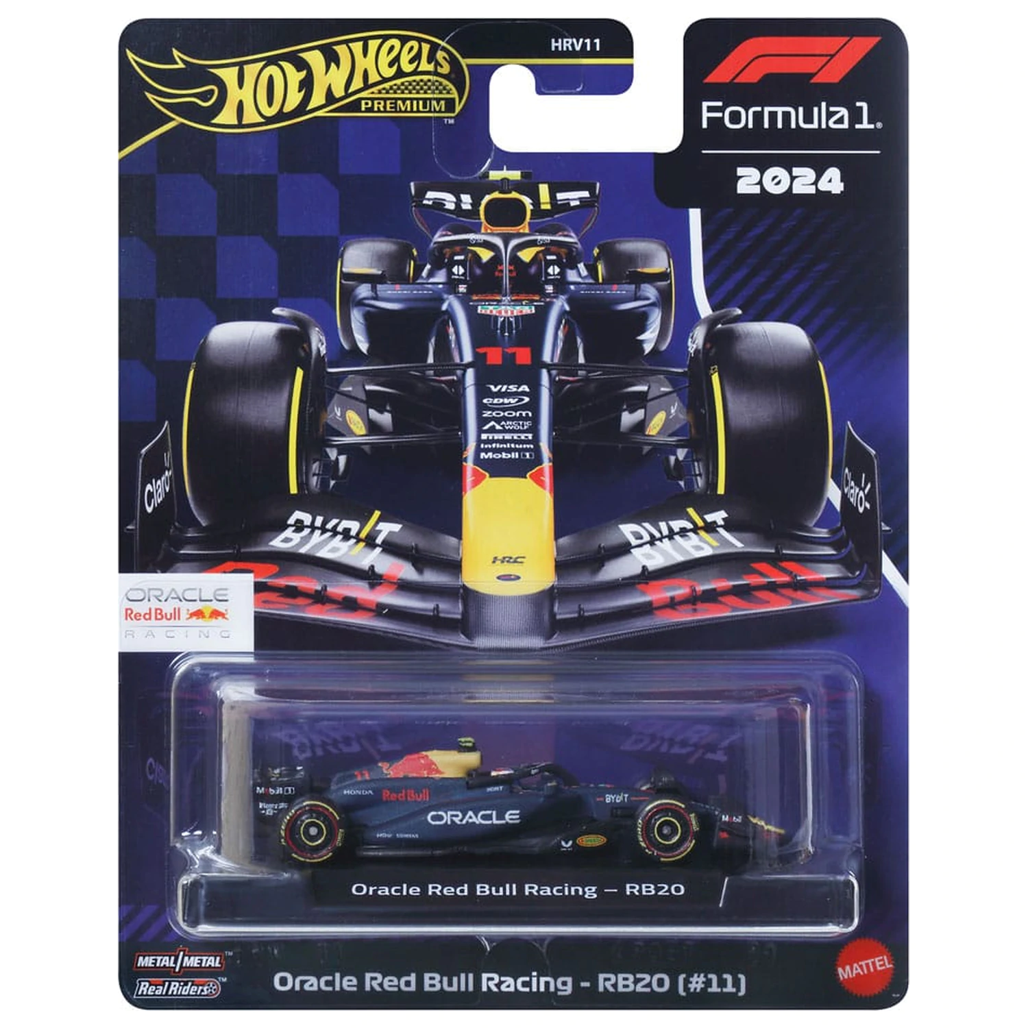 Formula 1 Hot Wheels Premium Diecast Vozilo 1/64 Oracle Red Bull Racing RB20 (#11) (Sergio Perez 2024) fotografija izdelka