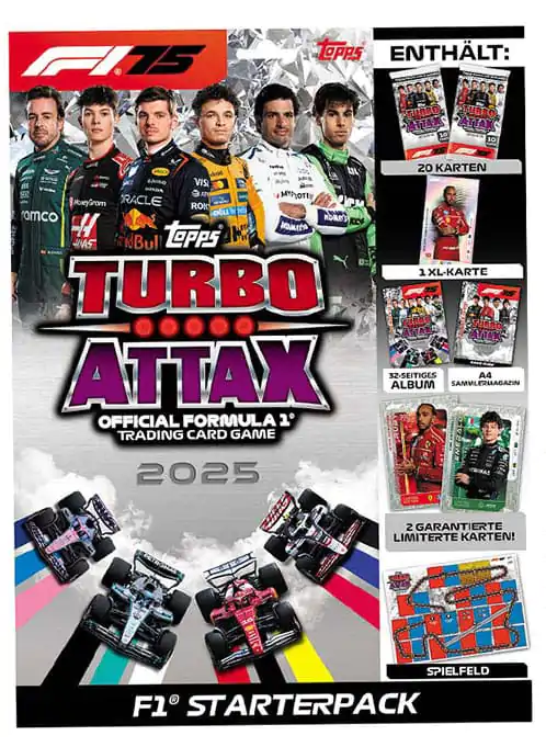 Formula 1 Turbo Attax TCG 2025 F1 Začetni paket  Nemška verzija fotografija izdelka