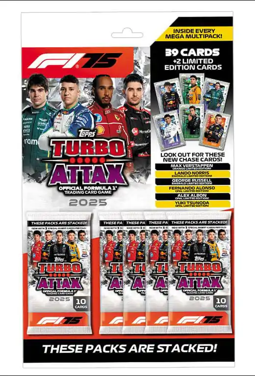 Formula 1 Turbo Attax TCG 2025 Mega Multipak  nemška različica fotografija izdelka
